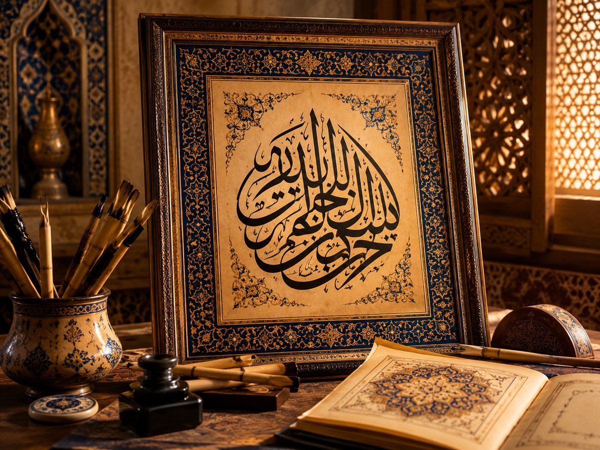 مكانة الخط في الفن الإسلامي